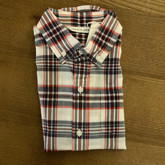 NWT- PLAID SHIRT by Janie and Jack Size 6 - Picture 6 of 10